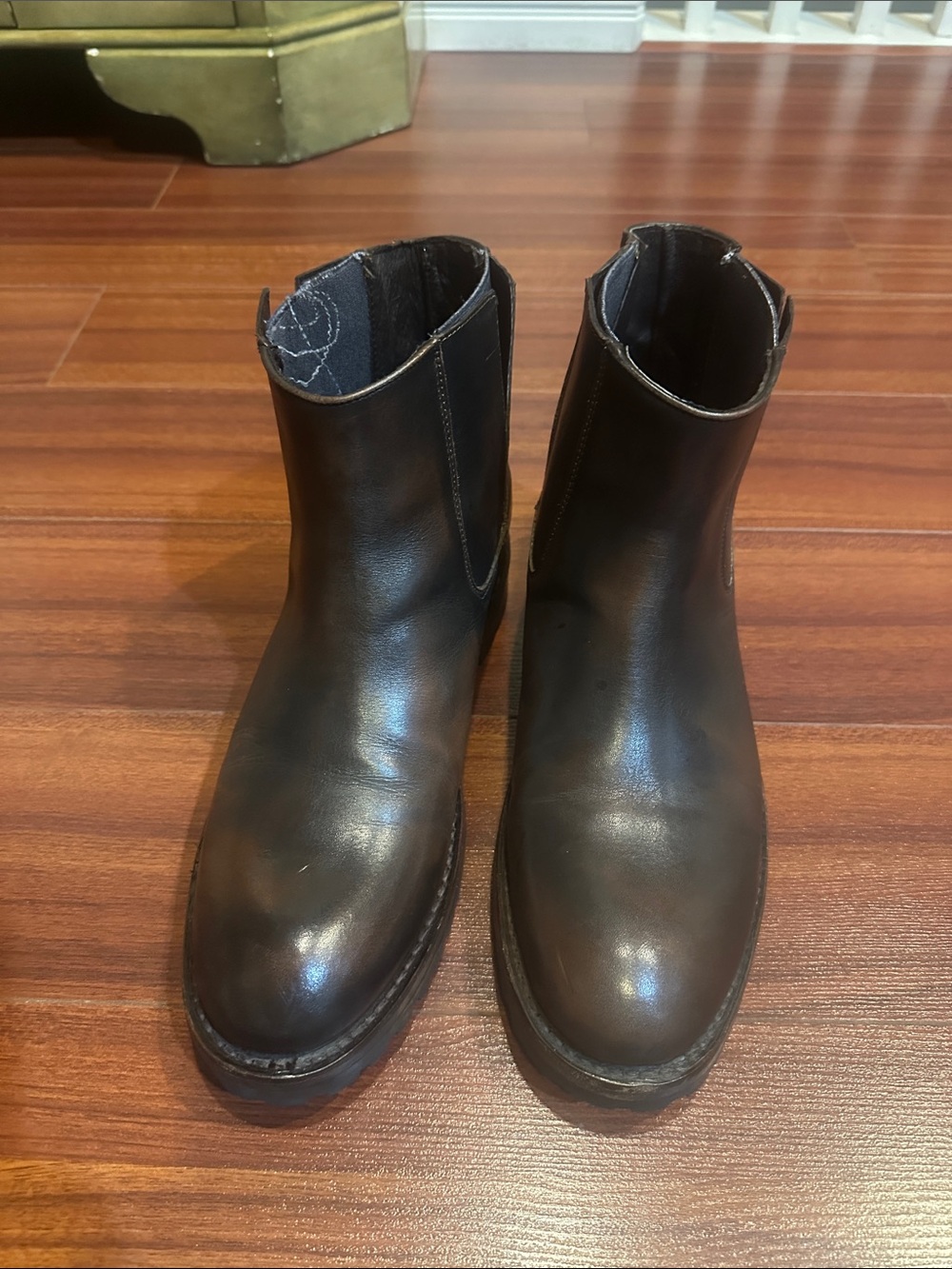 freebird Dark Brown Leather Chelsea Boots
